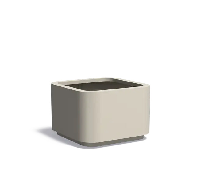 Aluminium plantenbak ROHIN 120x120x80cm.