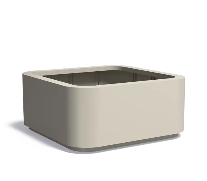 Aluminium plantenbak ROHIN 200x200x90cm.