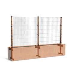 Cortenstaal TRELLIS 300x50x200cm.