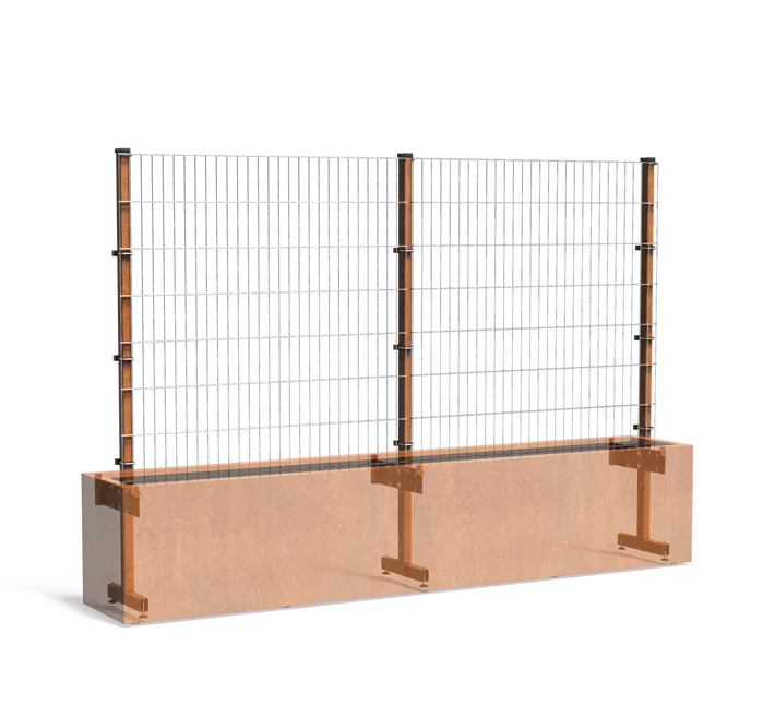 Cortenstaal TRELLIS 300x50x200cm.