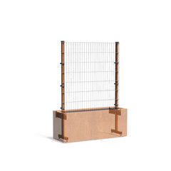 Cortenstaal TRELLIS 150x50x200cm.