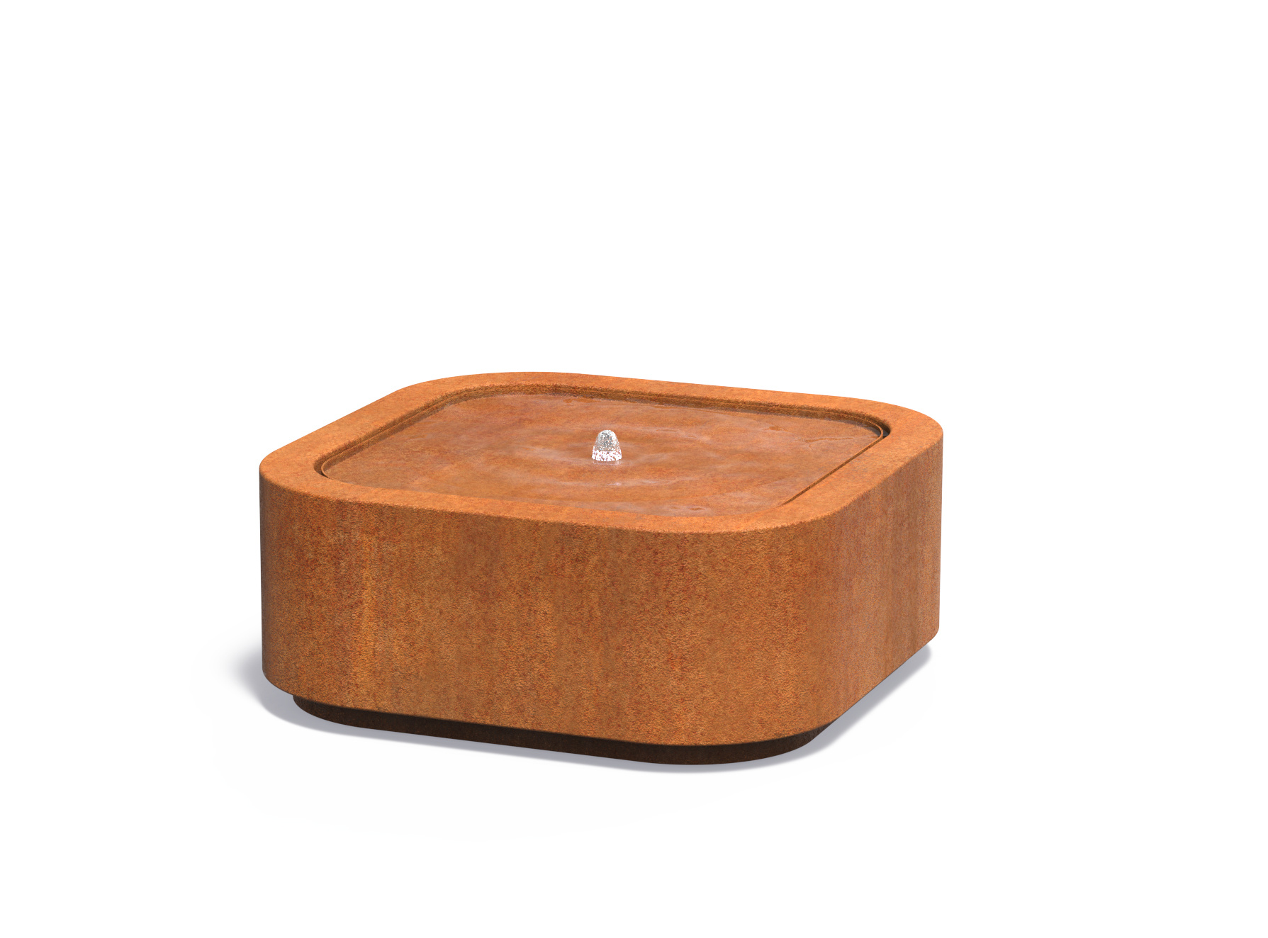 Image of Watertafel Premium cortenstaal 100x100x40cm.