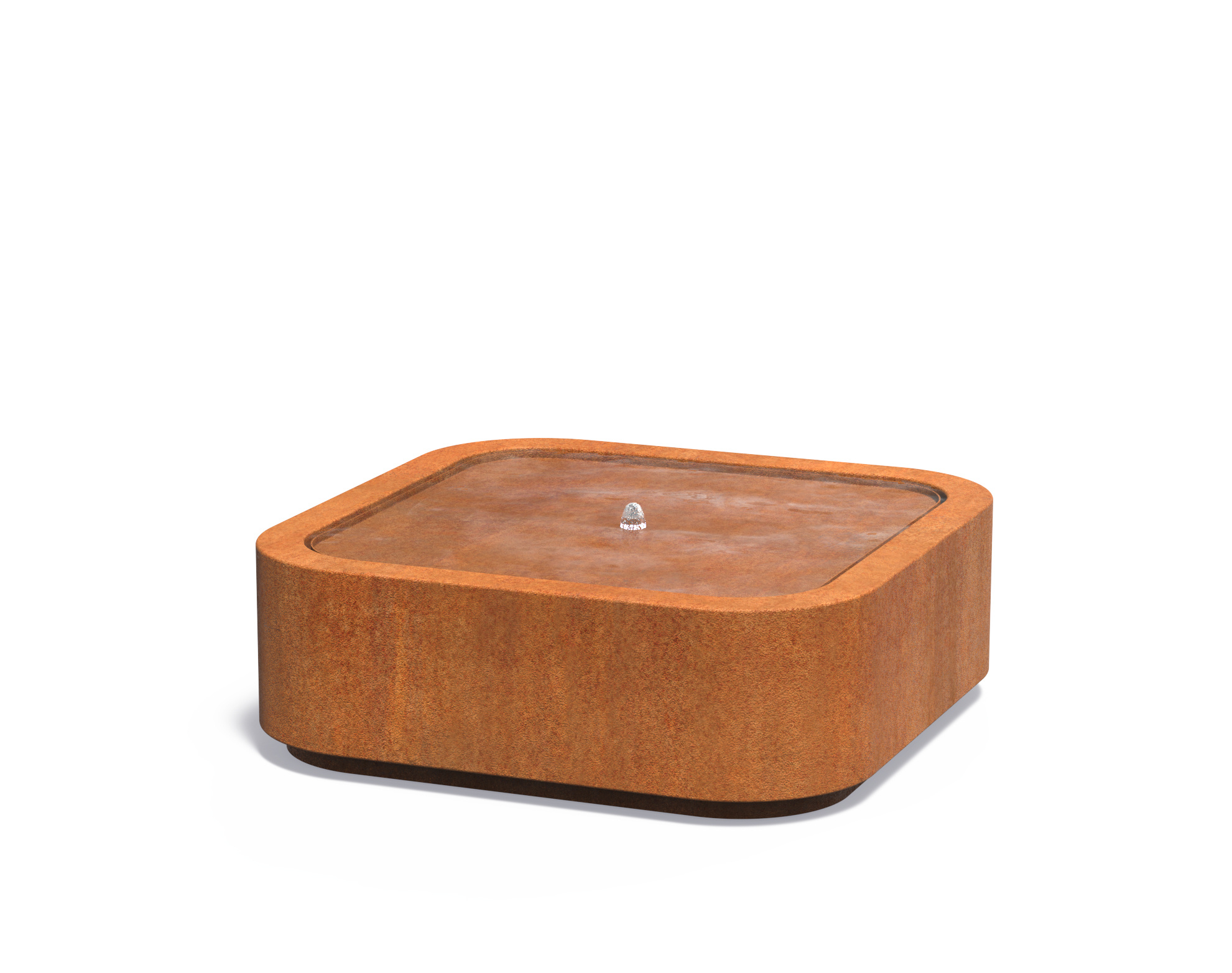 Image of Watertafel Premium cortenstaal 120x120x40cm.