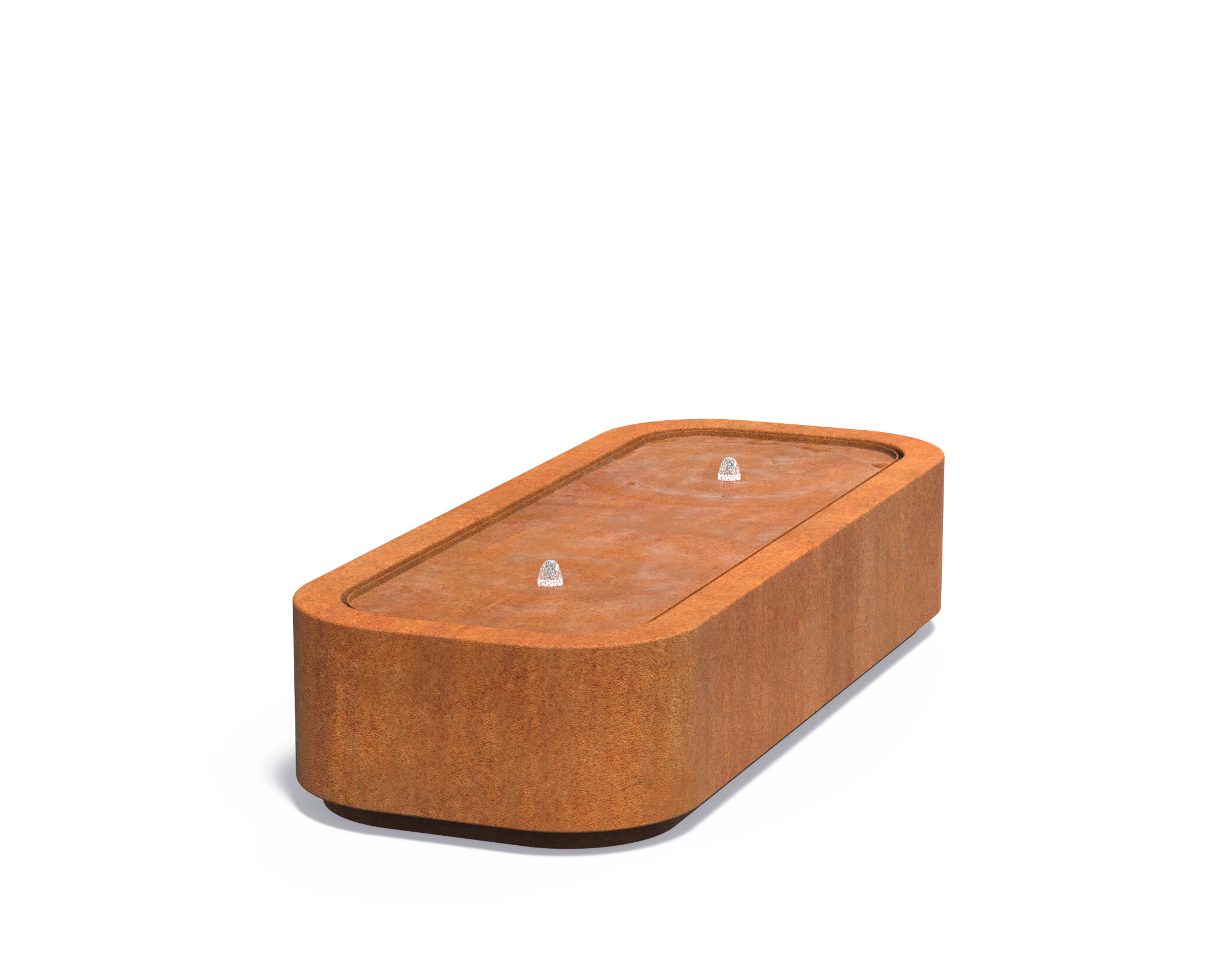 Image of Watertafel Premium cortenstaal 200x80x40cm.