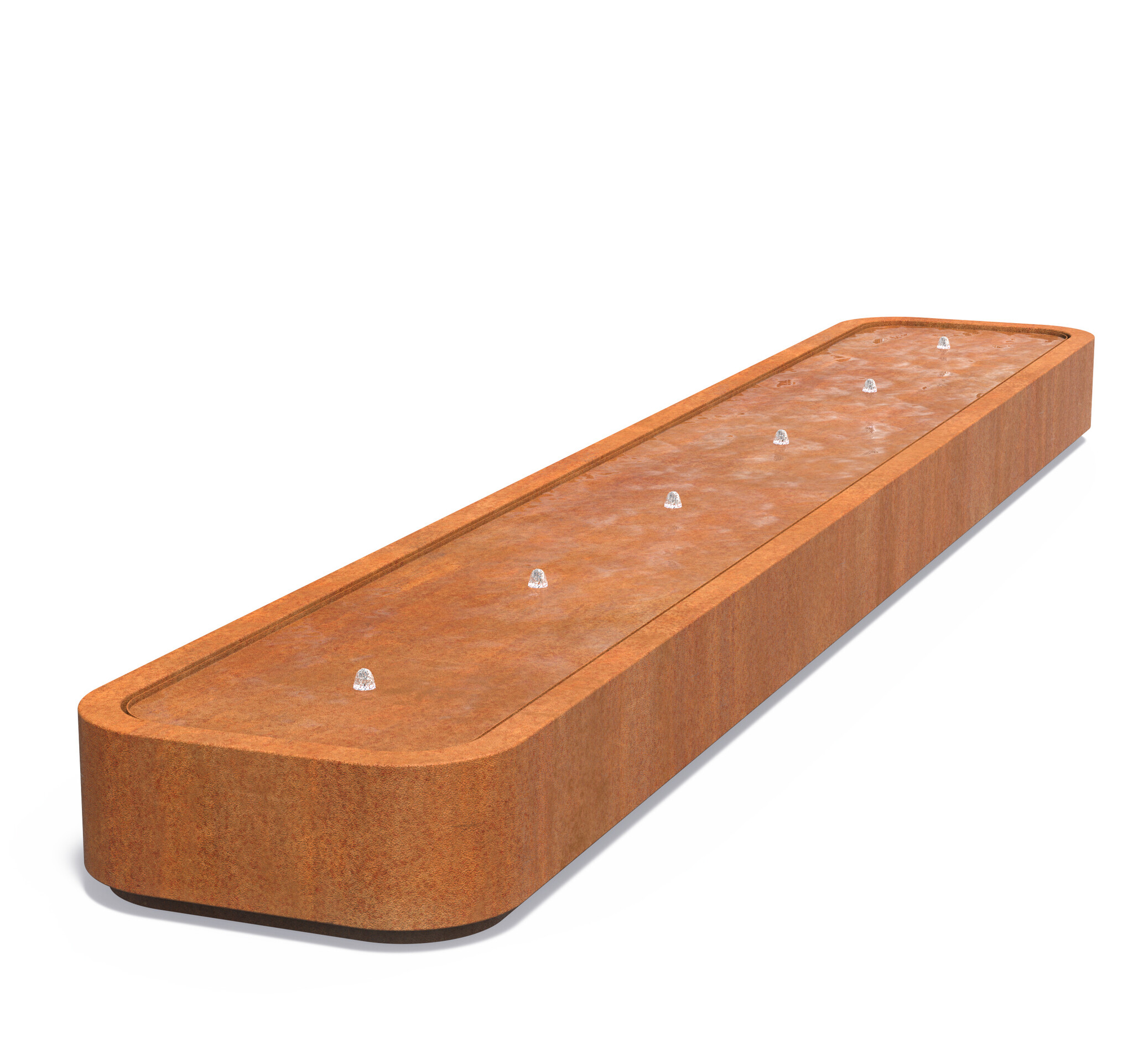 Image of Watertafel Premium cortenstaal 600x100x40cm.