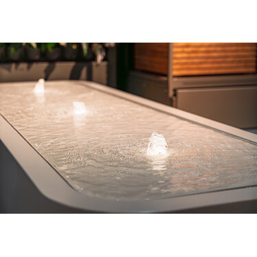 Watertafel Premium aluminium 300x100x40cm.