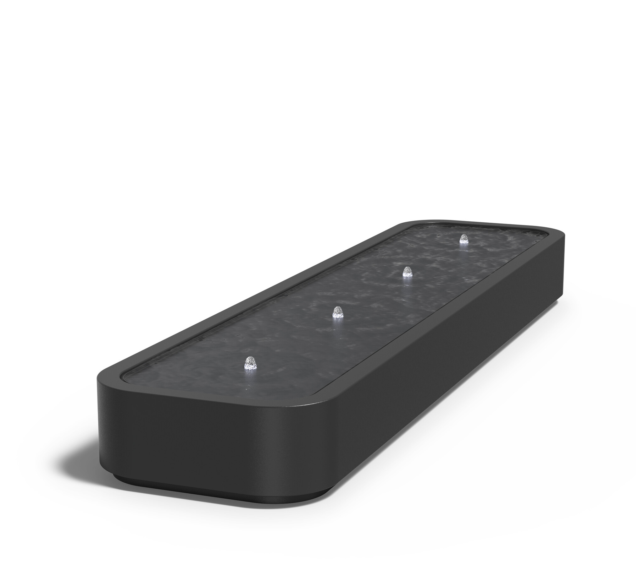 Watertafel Premium aluminium 400x100x40cm.