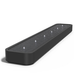 Watertafel Premium aluminium 600x100x40cm.