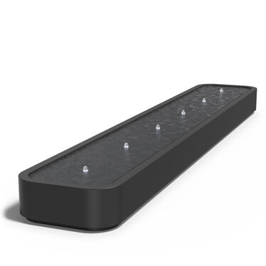 Watertafel Premium aluminium 600x100x40cm.