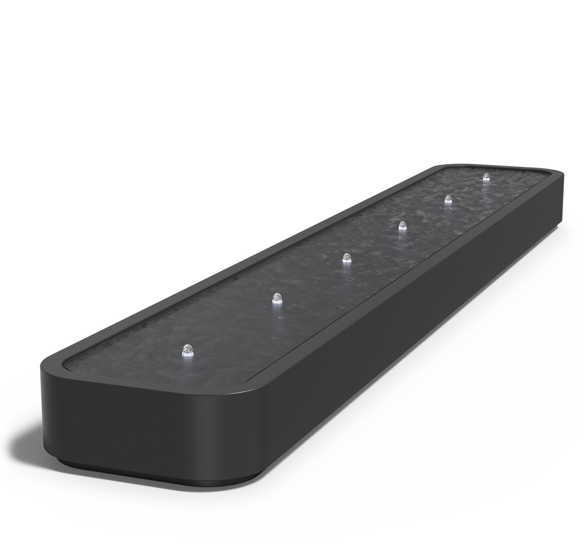 Watertafel Premium aluminium 600x100x40cm.