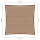 Schaduwdoek vierkant zand 4.2x4.2m. 2e kans