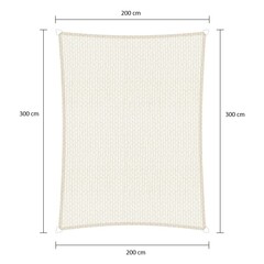 Schaduwdoek Rechthoek wit 2x3m. 2e kans