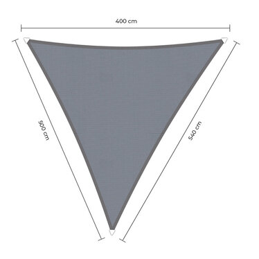 Waterproof schaduwdoek grijs 4x5x5.4m. 2e kans