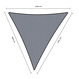 Waterproof schaduwdoek grijs 4x5x5.4m. 2e kans