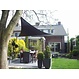 Waterproof schaduwdoek grijs 4x5x5.4m. 2e kans
