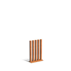 Cortenstaal tuinpaal regular 100x10x150cm set van 5 .