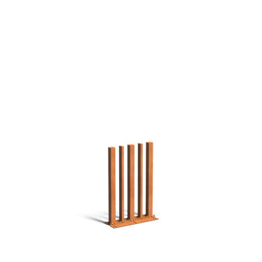 Cortenstaal tuinpaal varibo 100x10x150cm set van 5