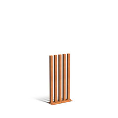 Cortenstaal tuinpaal regular 100x10x200cm set van 5 .