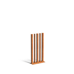 Cortenstaal tuinpaal varibo 100x10x200cm set van 5