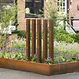 Cortenstaal tuinpaal regular 100x10x300cm set van 5 .