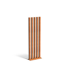 Cortenstaal tuinpaal regular 100x10x300cm set van 5 .