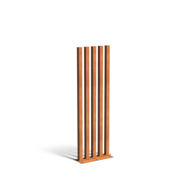 Cortenstaal tuinpaal regular 100x10x300cm set van 5 .