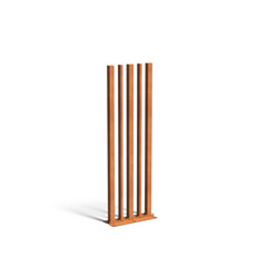 Cortenstaal tuinpaal varibo 100x10x300cm set van 5