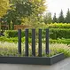 Gecoat staal tuinpaal regular 100x10x150cm set van 5 .
