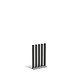 Gecoat staal tuinpaal regular 100x10x150cm set van 5 .