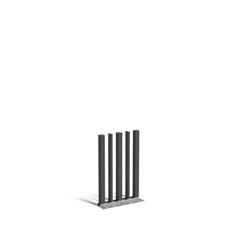 Gecoat staal tuinpaal varibo 100x10x150cm set van 5 .