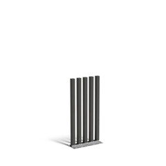 Gecoat staal tuinpaal regular 100x10x200cm set van 5 .