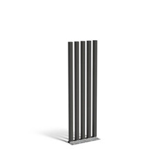Gecoat staal tuinpaal regular 100x10x300cm set van 5 .