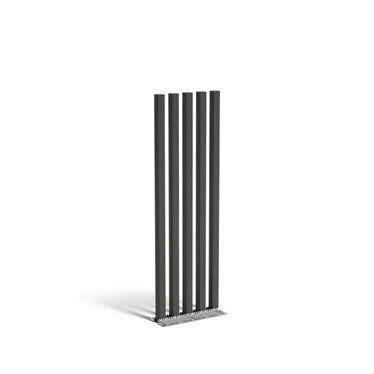 Gecoat staal tuinpaal regular 100x10x300cm set van 5 .