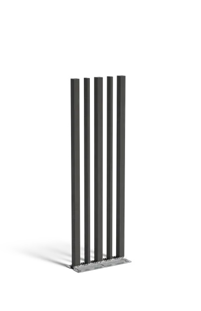 Gecoat staal tuinpaal varibo 100x10x300cm set van 5 .
