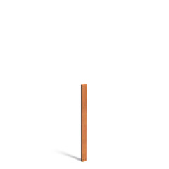 Cortenstaal tuinpaal smal 10x5x150cm
