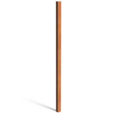 Cortenstaal tuinpaal vierkant 10x10x300cm.