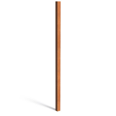 Cortenstaal tuinpaal vierkant 10x10x300cm.