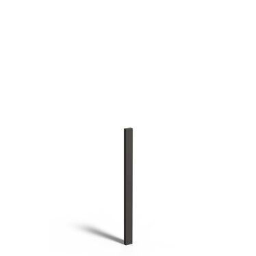 Gecoat staal tuinpaal smal 10x5x150cm
