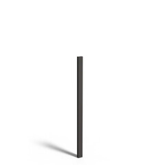 Gecoat staal tuinpaal smal 10x5x200cm.