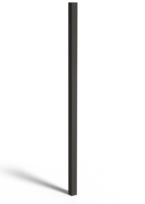 Gecoat staal tuinpaal vierkant 10x10x300cm.