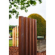 Cortenstaal tuinpaal rail