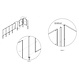 Sfeerpaneel verzinkt staal BASIC 800x50x2000mm
