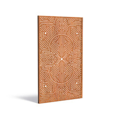 Sfeerpaneel cortenstaal Geometric two 1100x50x1800mm.