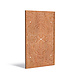 Sfeerpaneel cortenstaal Geometric two 1100x50x1800mm.