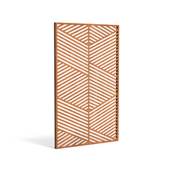 Sfeerpaneel cortenstaal Geometric five 1100x50x1800mm.