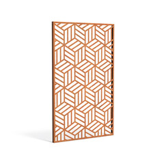 Sfeerpaneel cortenstaal Geometric seven 1100x50x1800mm.