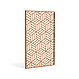 Sfeerpaneel cortenstaal Geometric seven 1100x50x1800mm.