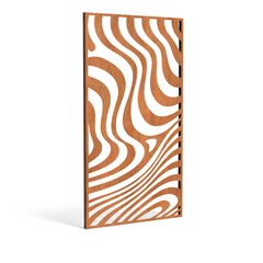Sfeerpaneel cortenstaal Geometric four 1100x50x2000mm.