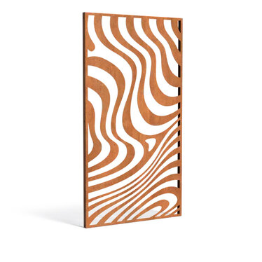 Sfeerpaneel cortenstaal Geometric four 1100x50x2000mm.