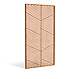 Sfeerpaneel cortenstaal Geometric five 1100x50x2000mm.